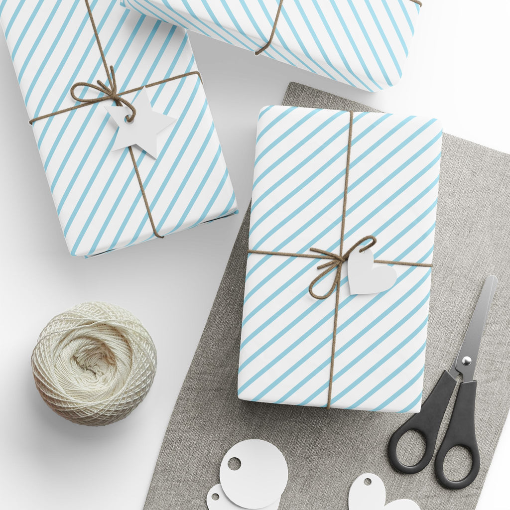 Stripe Design 009 Wrapping Paper - Holiday Gift Wrapping Paper Roll