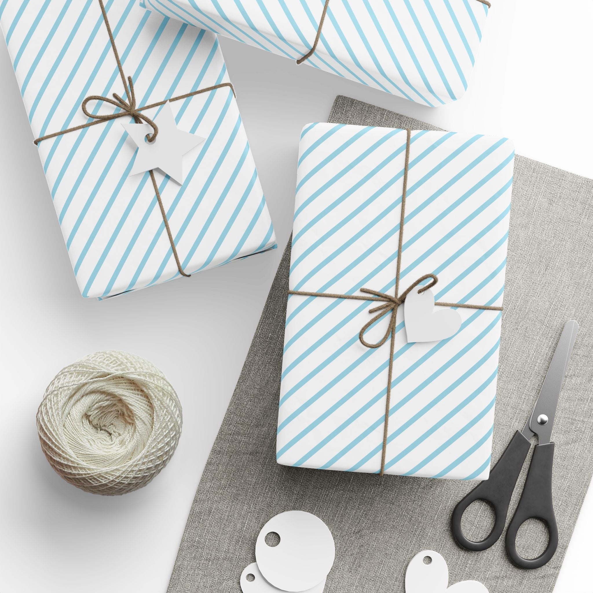 Stripe Design 009 Wrapping Paper - Holiday Gift Wrapping Paper Roll