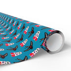 Day of the Dead Flying Birds Wrapping Paper | Holiday Gift Wrapping Paper Roll