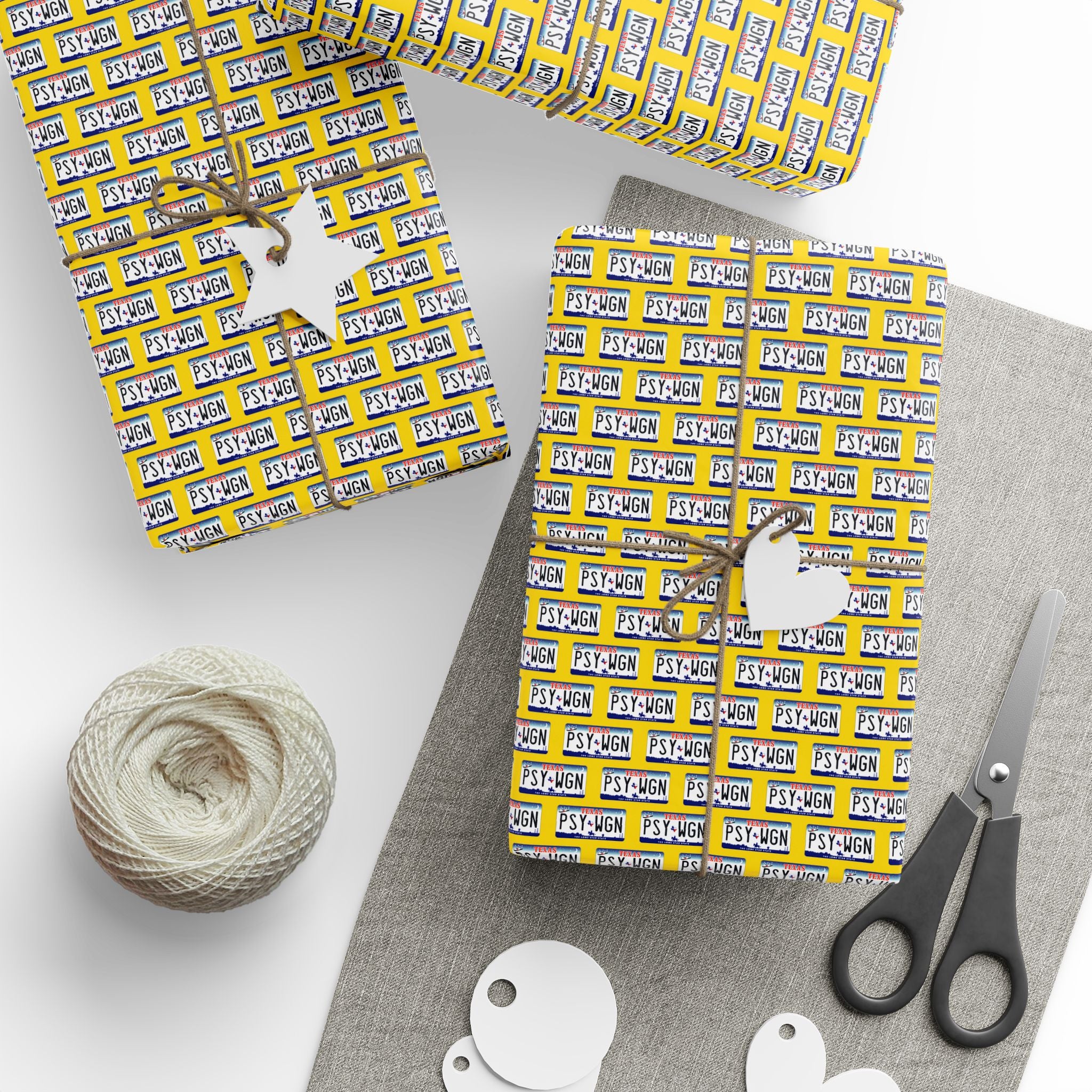 NSFW The Bride's PSYWGN License Plate Wrapping Paper - Holiday Gift Wrapping Paper Roll
