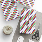 Stripe Design 006 Wrapping Paper - Holiday Gift Wrapping Paper Roll