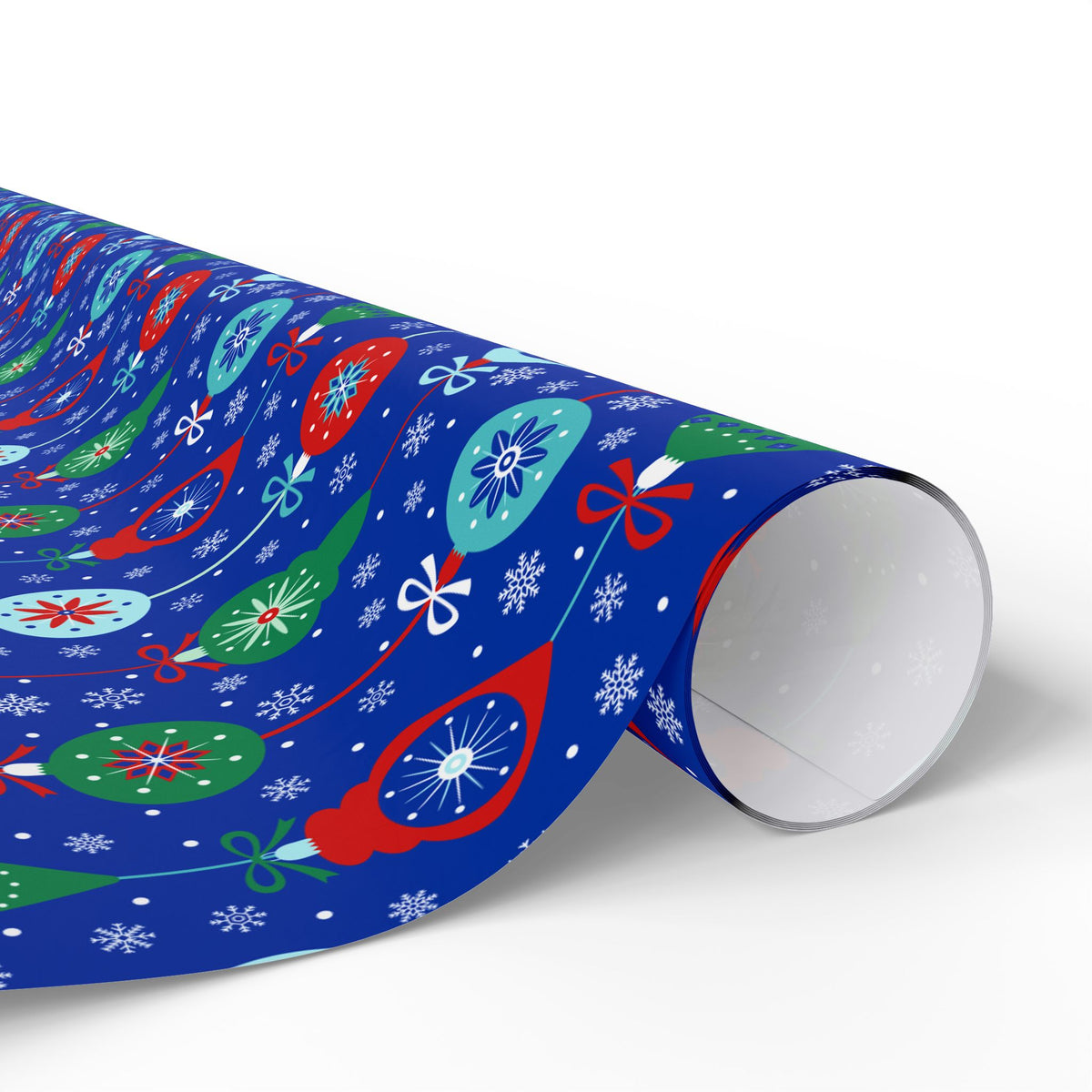 Christmas Assorted Ornaments Wrapping Paper | Holiday Gift Wrapping Paper