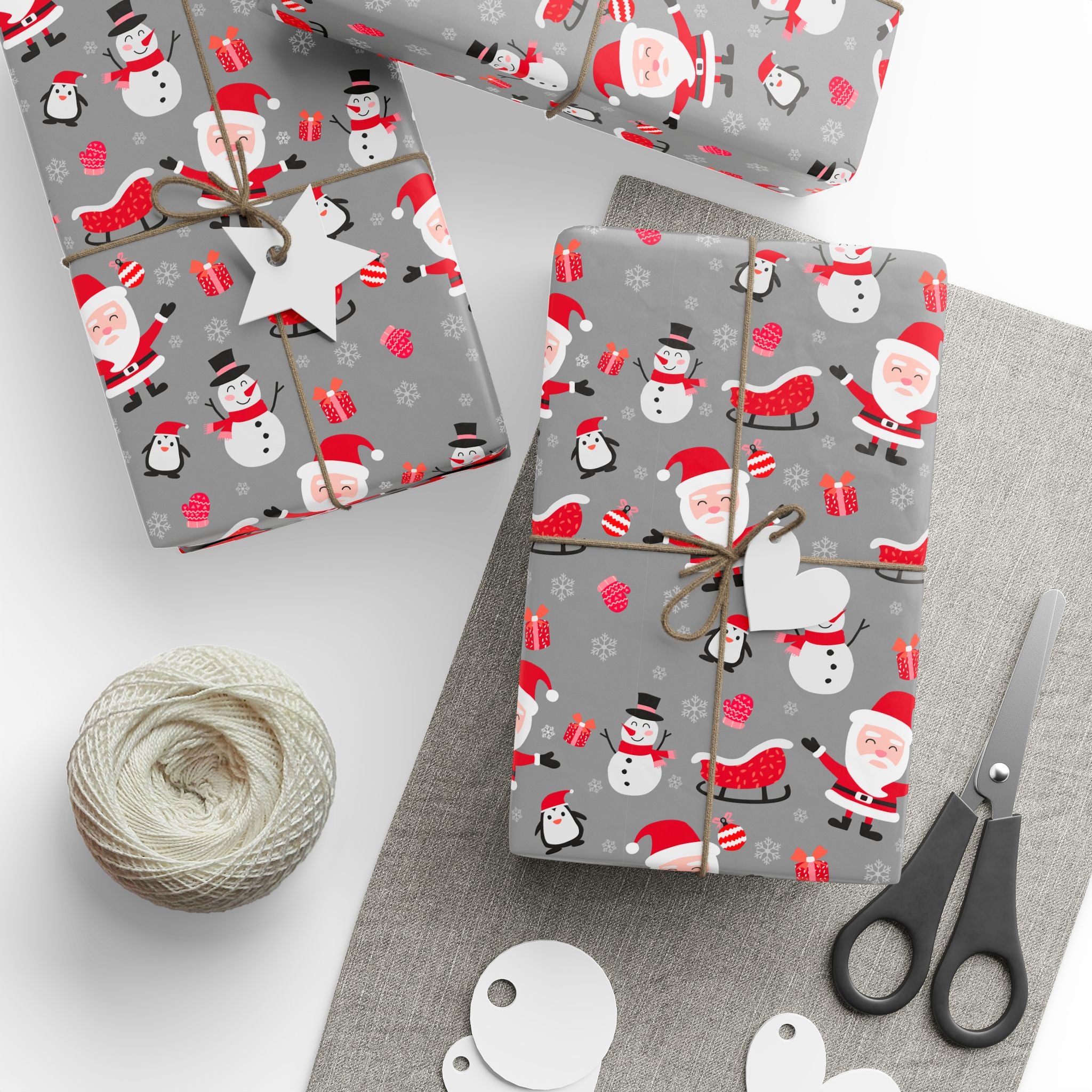 Christmas Santa And His Sleigh Wrapping Paper | Holiday Gift Wrapping Paper Roll