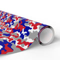 4th of July Patriotic Camo 2.0 Wrapping Paper | Holiday Gift Wrapping Paper Roll