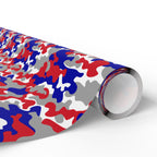 4th of July Patriotic Camo 2.0 Wrapping Paper | Holiday Gift Wrapping Paper Roll