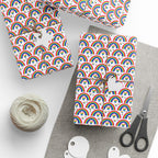 Pride Rainbow Hearts Wrapping Paper Design | Holiday Gift Wrapping Paper Roll
