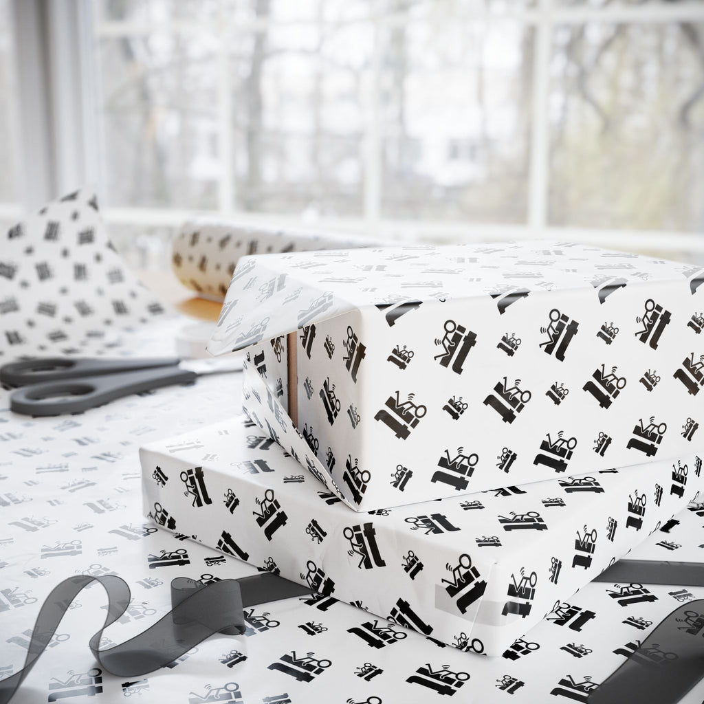 NSFW "F#ck It" Meme on White Wrapping Paper - Holiday Gift Wrapping Paper Roll