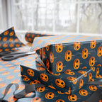 Halloween Jack O Lantern Wrapping Paper | Holiday Gift Wrapping Paper Roll