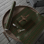 Christmas Ho Ho Ho Hats Wrapping Paper | Holiday Gift Wrapping Paper Roll