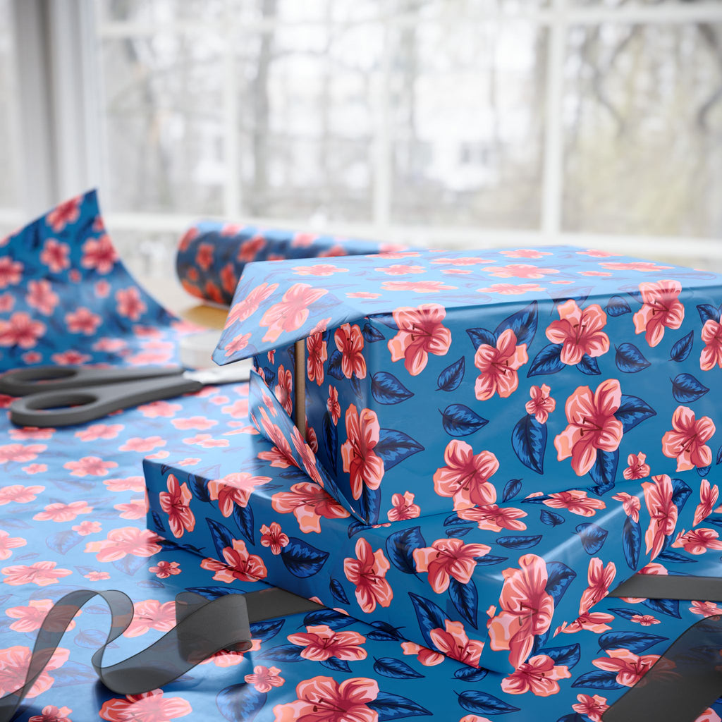 Floral Design 018 Wrapping Paper - Holiday Gift Wrapping Paper Roll