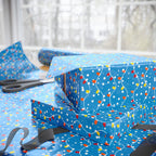 Christmas Snowy Lights Wrapping Paper | Holiday Gift Wrapping Paper Roll