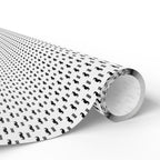 NSFW Free Mustache Rides on White Wrapping Paper - Holiday Gift Wrapping Paper Roll