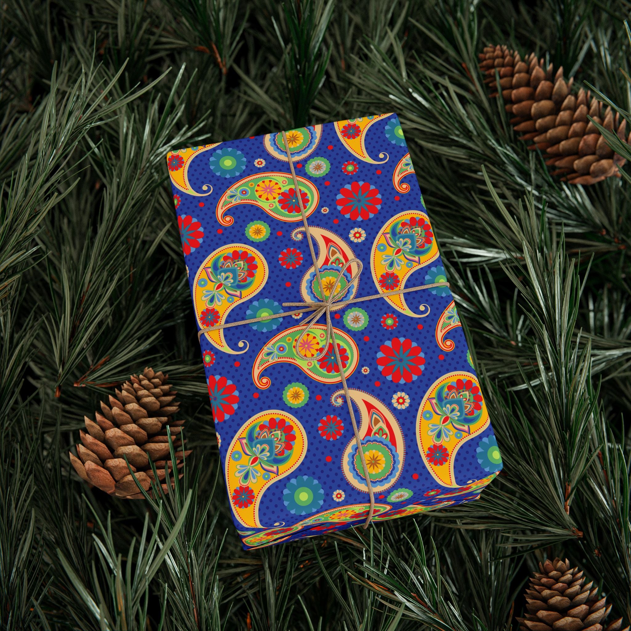 Paisley Design 005 Wrapping Paper - Holiday Gift Wrapping Paper Roll