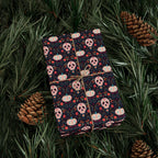 Day of the Dead Festive Skulls Wrapping Paper | Holiday Gift Wrapping Paper Roll