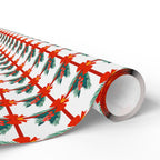 Christmas Gift Bows Wrapping Paper | Holiday Gift Wrapping Paper Roll