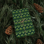 St Patrick's Day Tartan Clover Wrapping Paper | Holiday Gift Wrapping Paper Roll
