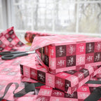 Mother's Day Patchwork Reds Wrapping Paper - Holiday Gift Wrapping Paper Roll