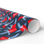 Christmas Blue Spruce Gifts Wrapping Paper | Holiday Gift Wrapping Paper