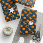Halloween Jack O Lantern Wrapping Paper | Holiday Gift Wrapping Paper Roll