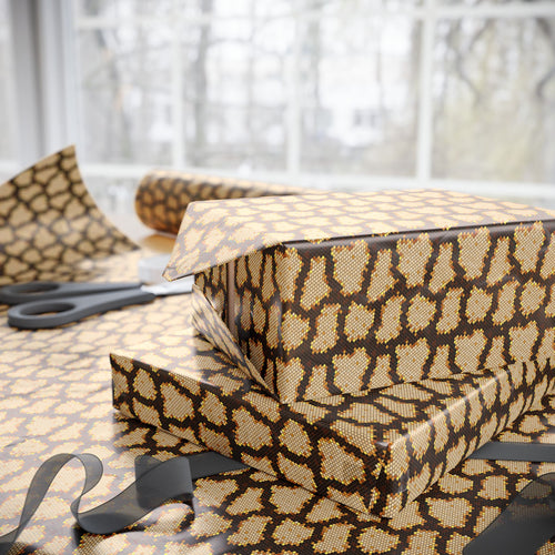 Animal Print Design 007 Snake Skin Wrapping Paper - Holiday Gift Wrapping Paper Roll