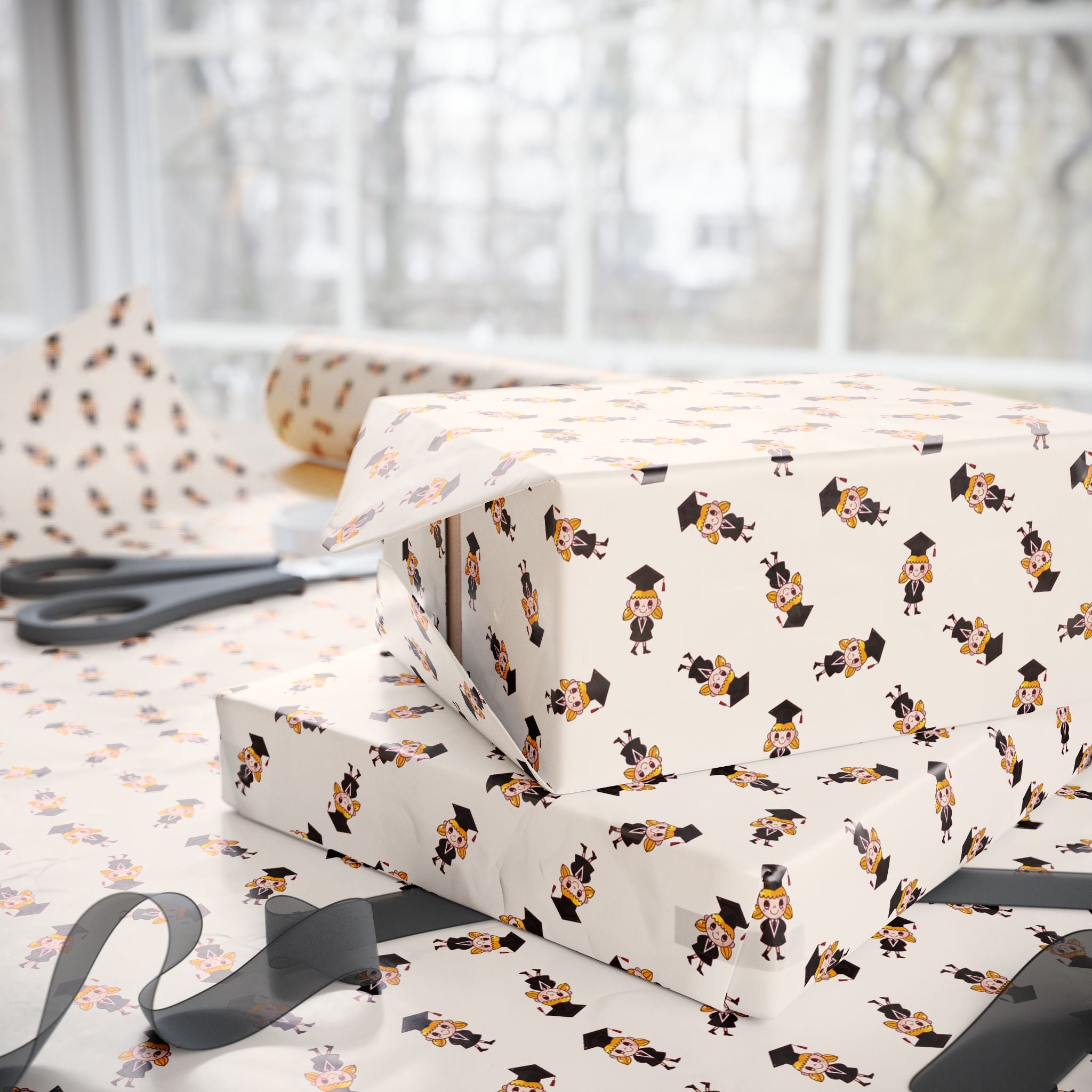 Graduation Wrapping Paper Design 002 - Holiday Gift Wrapping Paper Roll
