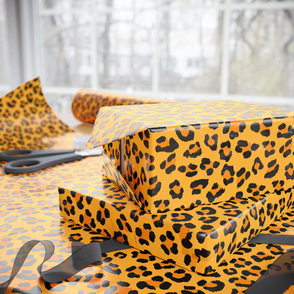 Animal Print Design 002 Leopard Skin Wrapping Paper - Holiday Gift Wrapping Paper Roll