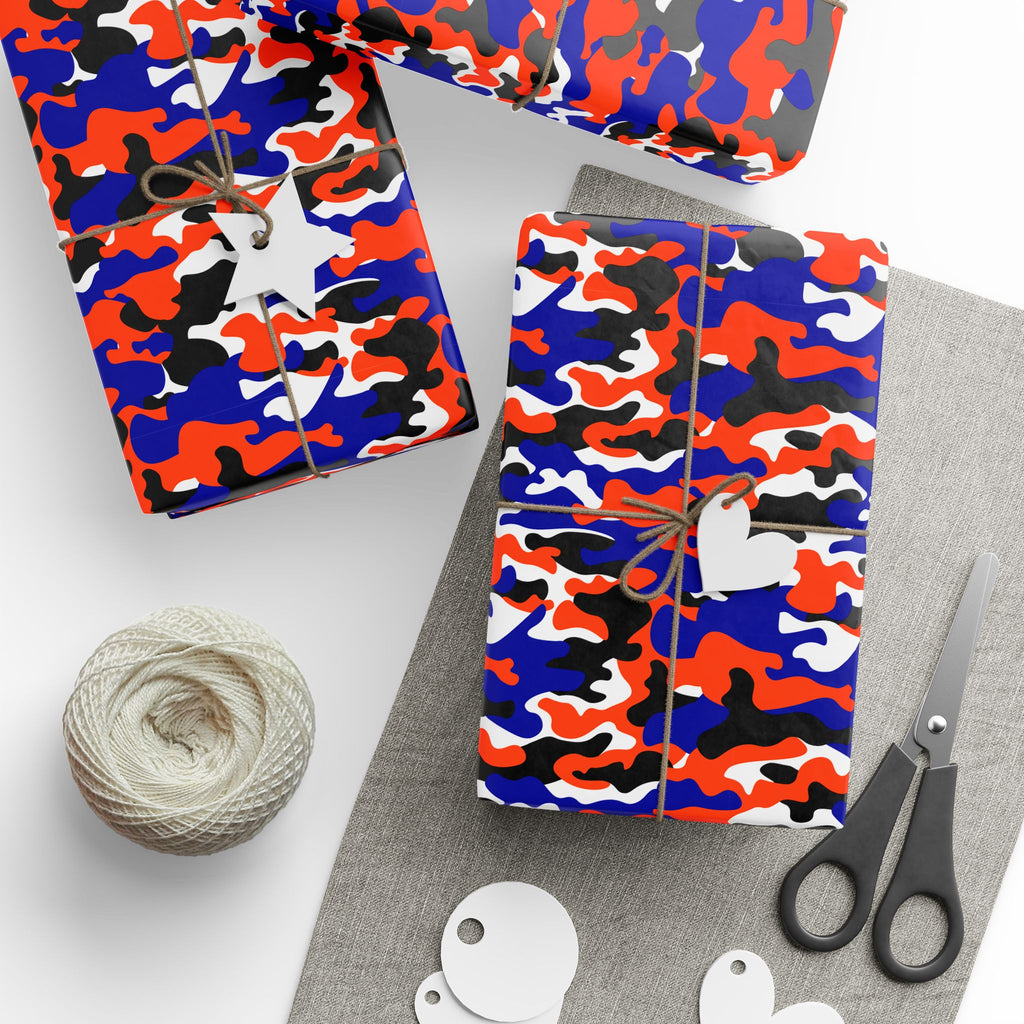 Florida Gators Inspired Camoflauge Wrapping Paper - Holiday Gift Wrapping Paper Roll