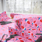 4th of July Rocket Pop on Pink Wrapping Paper | Holiday Gift Wrapping Paper Roll