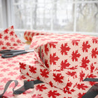 Canada Day Knitted Maples Wrapping Paper - Holiday Gift Wrapping Paper Roll
