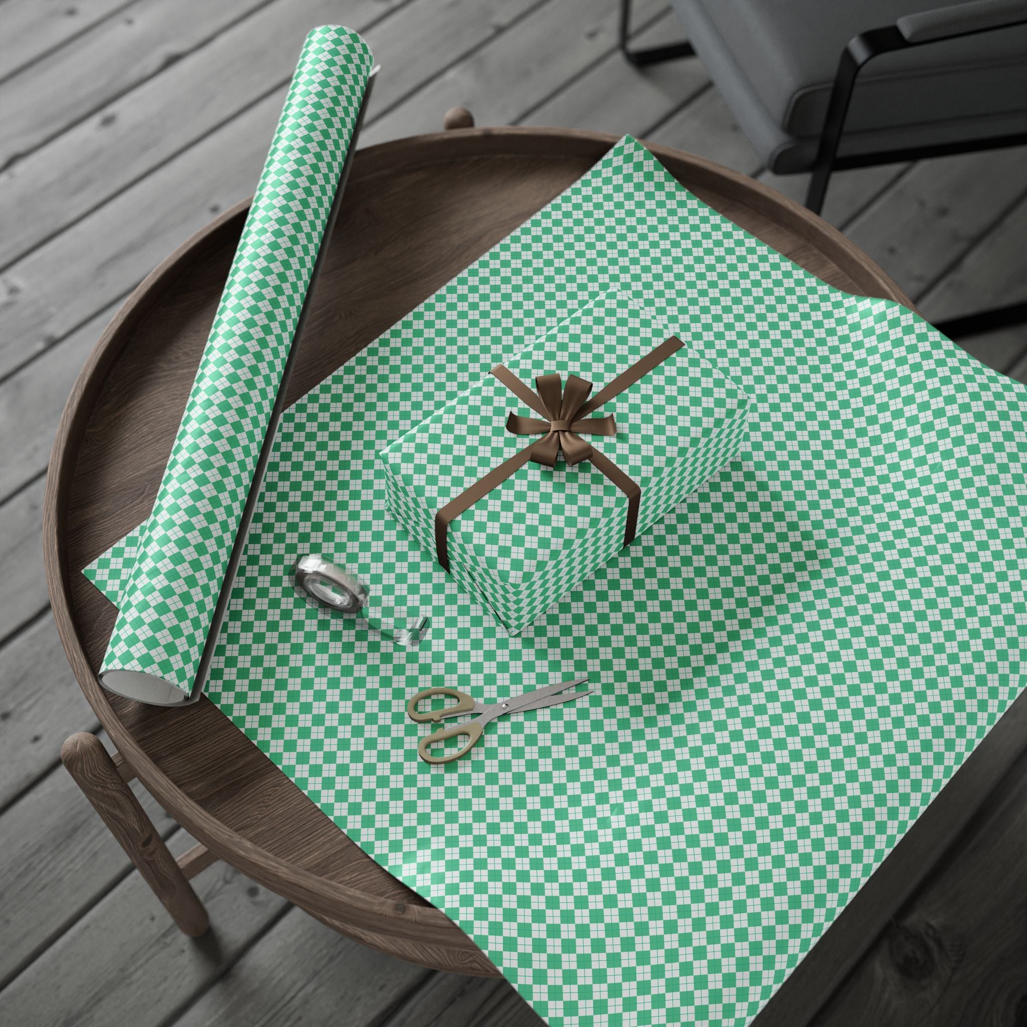 Argyle Design 047 Wrapping Paper - Holiday Gift Wrapping Paper Roll