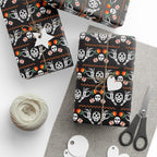 Day of the Dead Divided Marigolds Wrapping Paper | Holiday Gift Wrapping Paper Roll