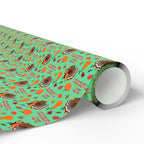 Thanksgiving Greetings Wrapping Paper | Holiday Gift Wrapping Paper Roll