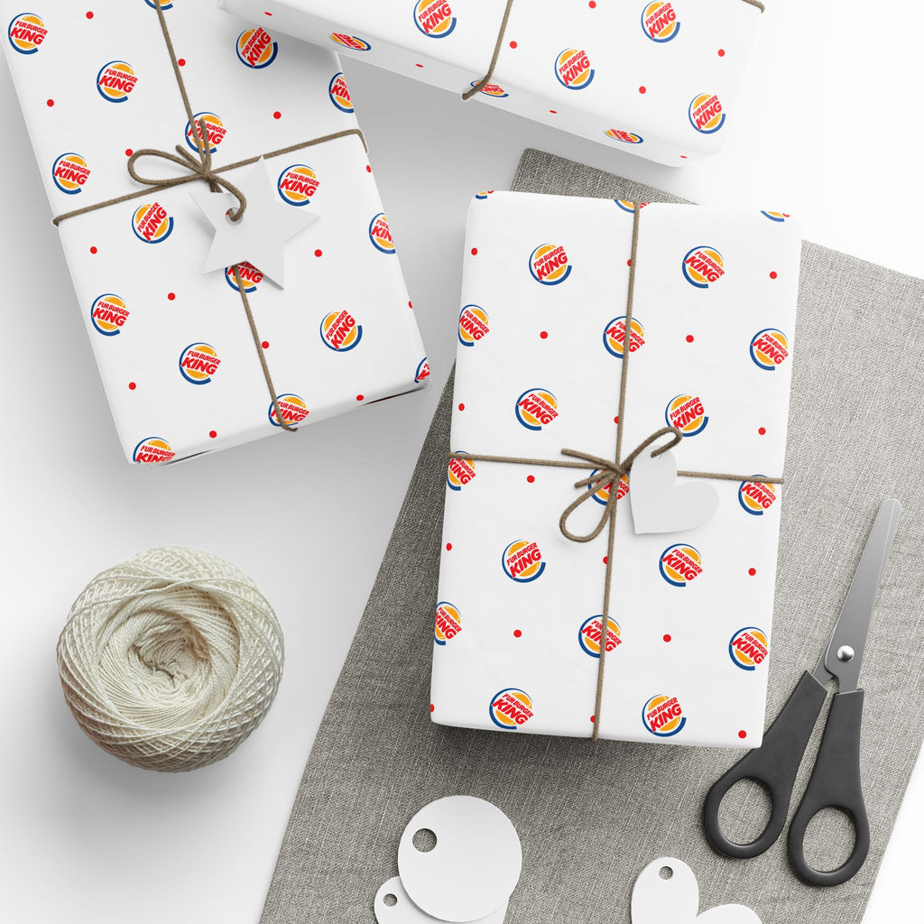NSFW Fur Burger King Wrapping Paper - Holiday Gift Wrapping Paper Roll