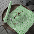 St Patrick's Day Clover on White Wrapping Paper | Holiday Gift Wrapping Paper Roll