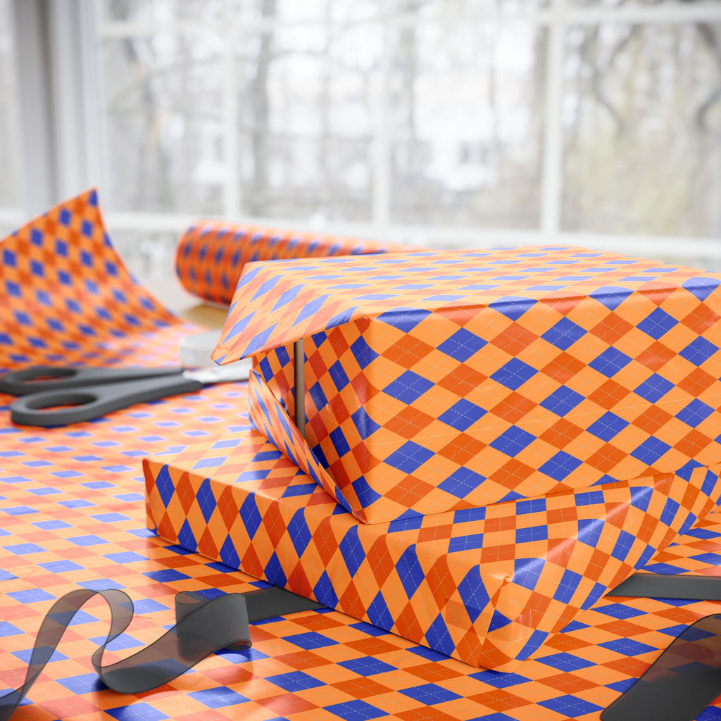 Argyle Design 043 Wrapping Paper - Holiday Gift Wrapping Paper Roll