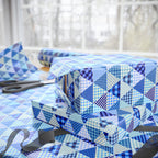 Hanukkah Patchwork Wrapping Paper | Holiday Gift Wrapping Paper Roll