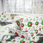 Christmas Wreath & Angel Wrapping Paper | Holiday Gift Wrapping Paper Roll