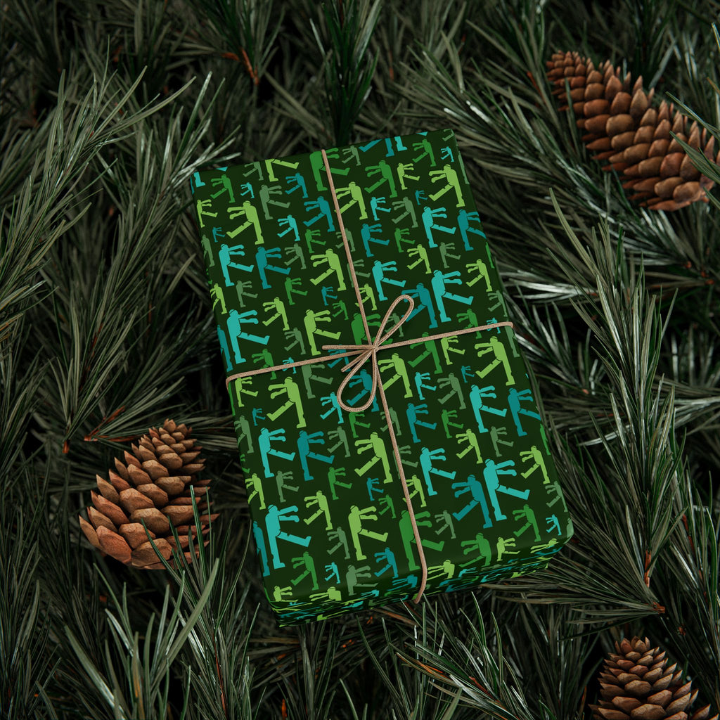 Halloween Dead Man Walking Wrapping Paper | Holiday Gift Wrapping Paper Roll