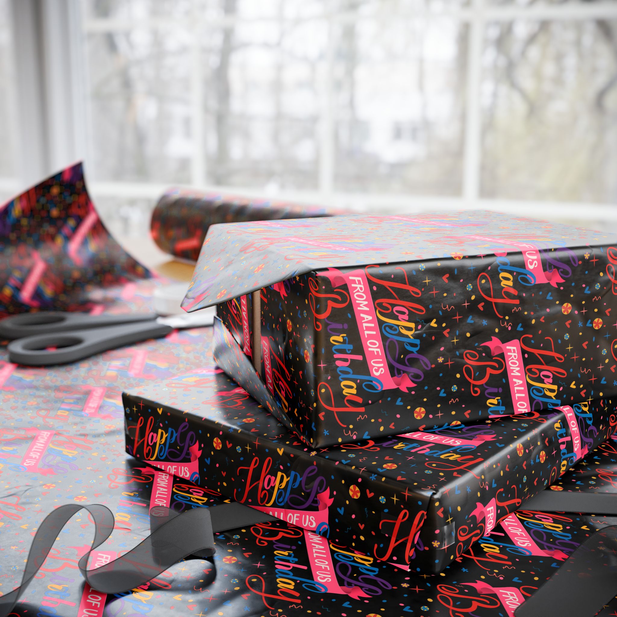 Birthday Wrapping Paper Design 008 - Holiday Gift Wrapping Paper Roll