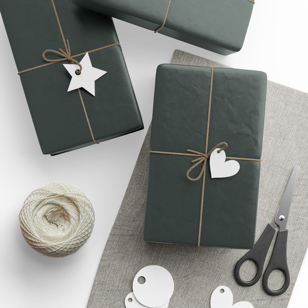Solid Anthracite Wrapping Paper - Holiday Gift Wrapping Paper Roll