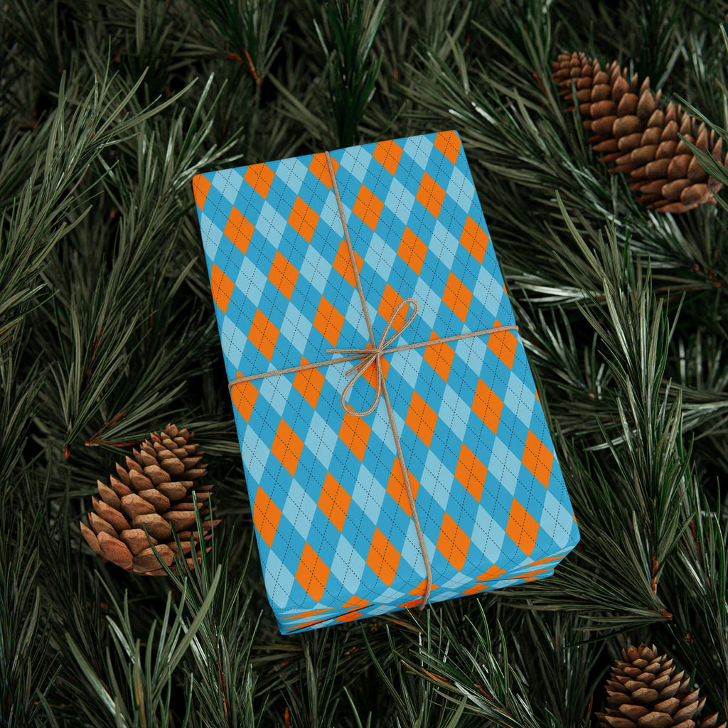 Argyle Design 036 Wrapping Paper - Holiday Gift Wrapping Paper Roll