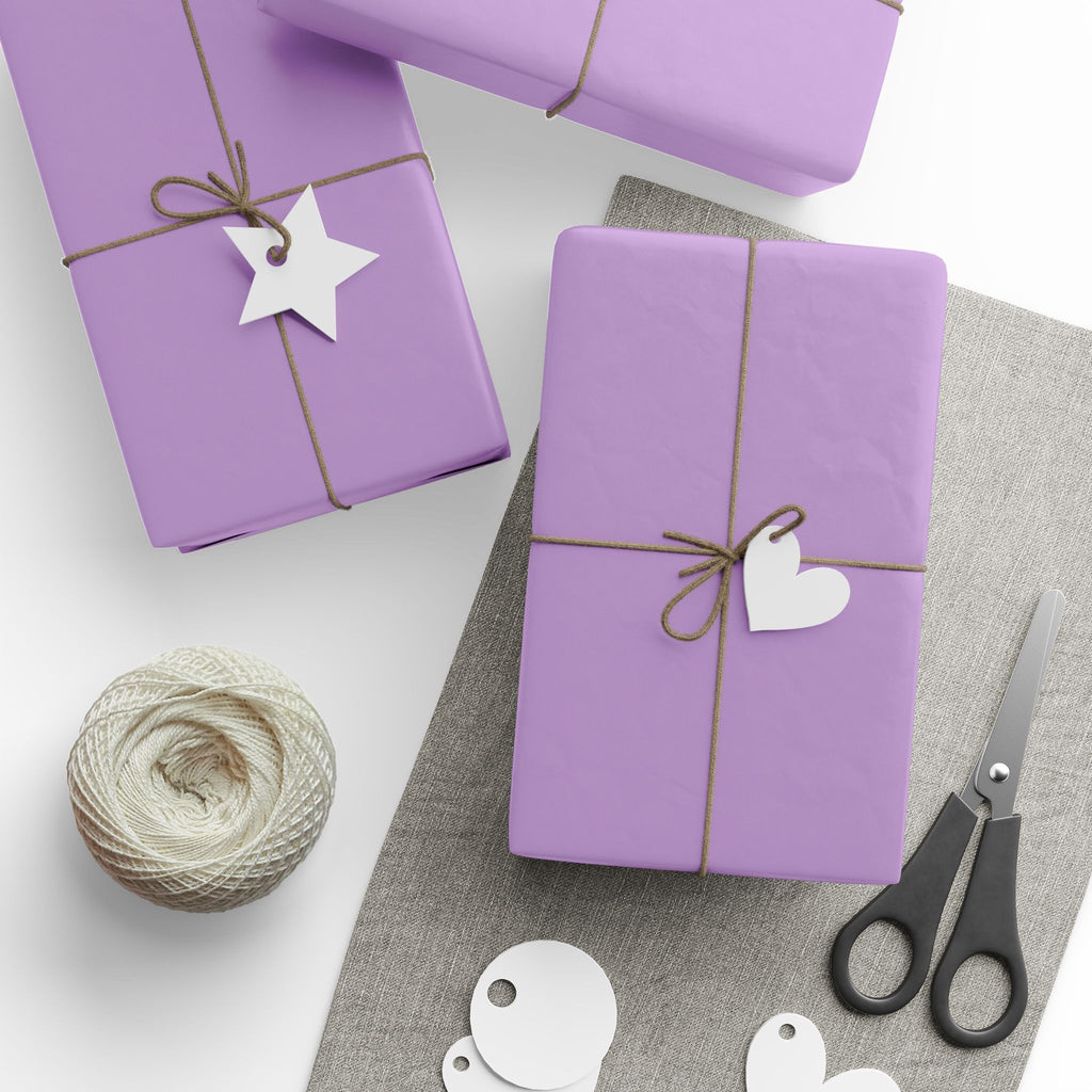 Solid Lavender Wrapping Paper - Holiday Gift Wrapping Paper Roll