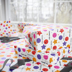 Thank You Smiling Stars Wrapping Paper Design | Holiday Gift Wrapping Paper Roll