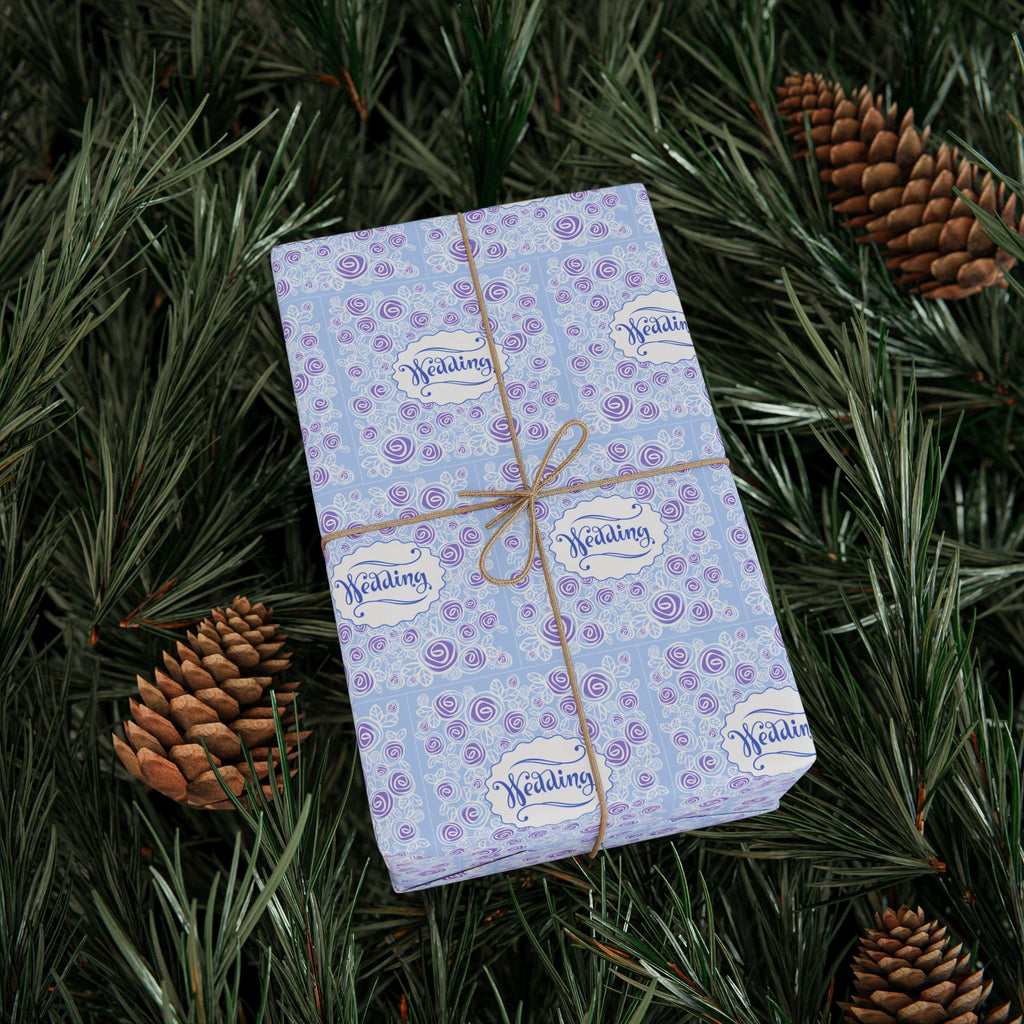 Wedding Flora Wrapping Paper Design - Holiday Gift Wrapping Paper Roll