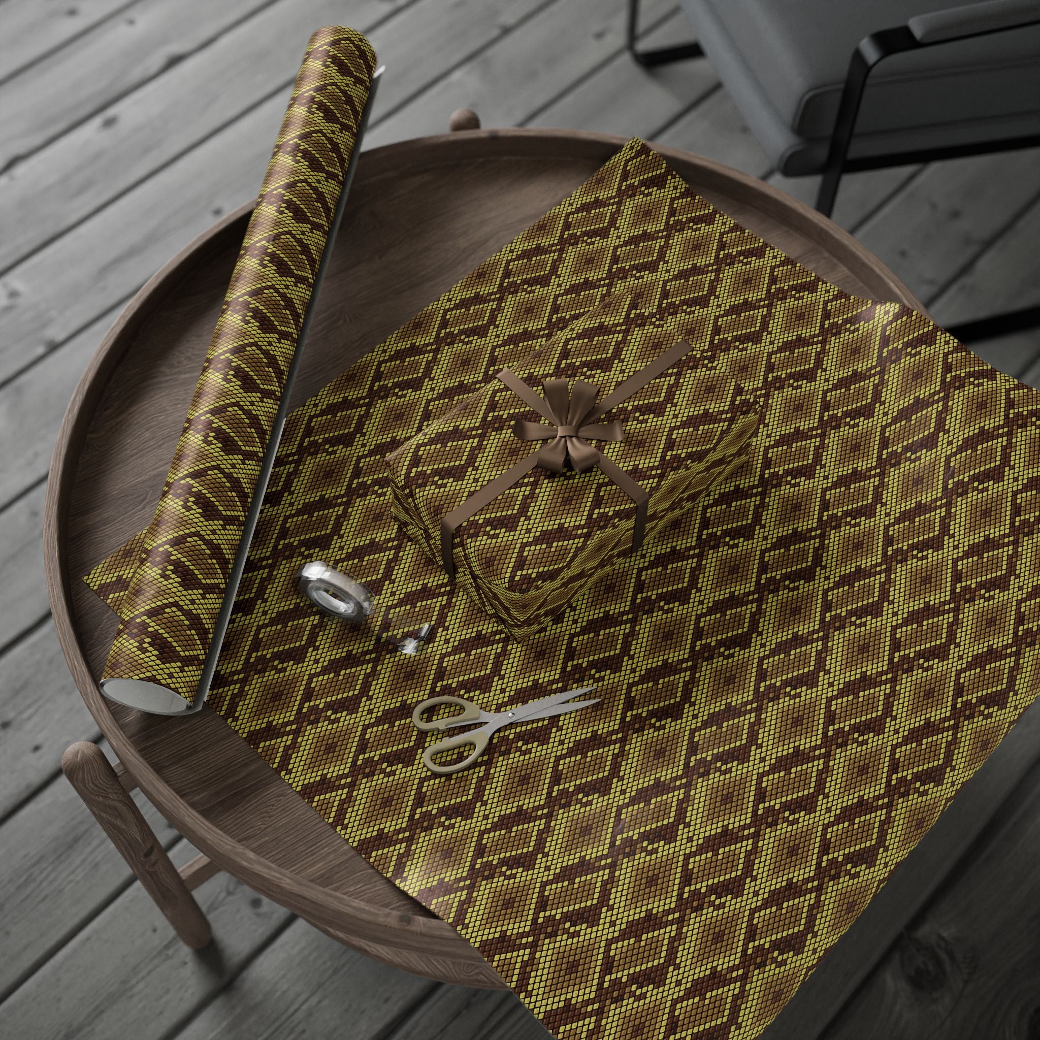 Animal Print Design 004 Snake Skin Wrapping Paper - Holiday Gift Wrapping Paper Roll
