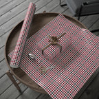 Houndstooth Wrapping Paper Design Cardinal 010 - Holiday Gift Wrapping Paper Roll