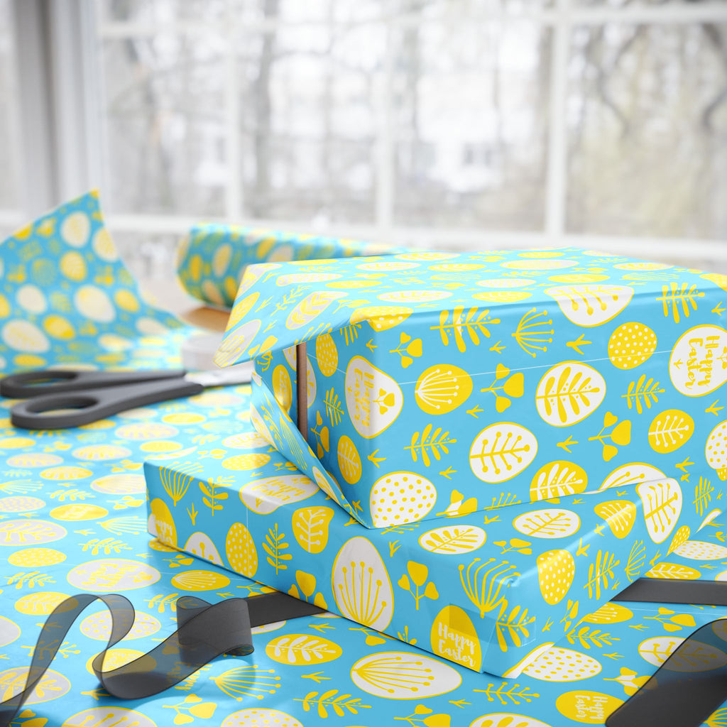 Easter Sunny Leaves Wrapping Paper | Holiday Gift Wrapping Paper Roll