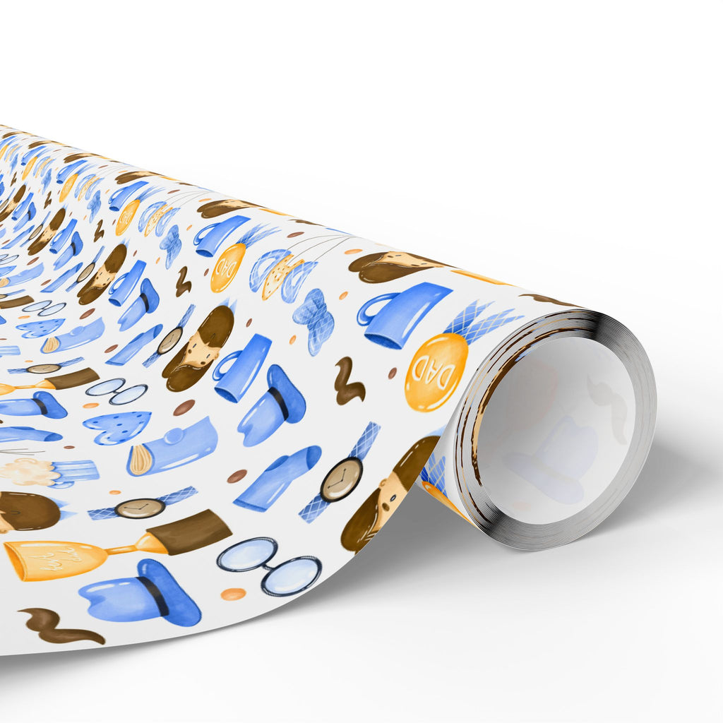 Father's Day Dad Balloon Wrapping Paper - Holiday Gift Wrapping Paper Roll