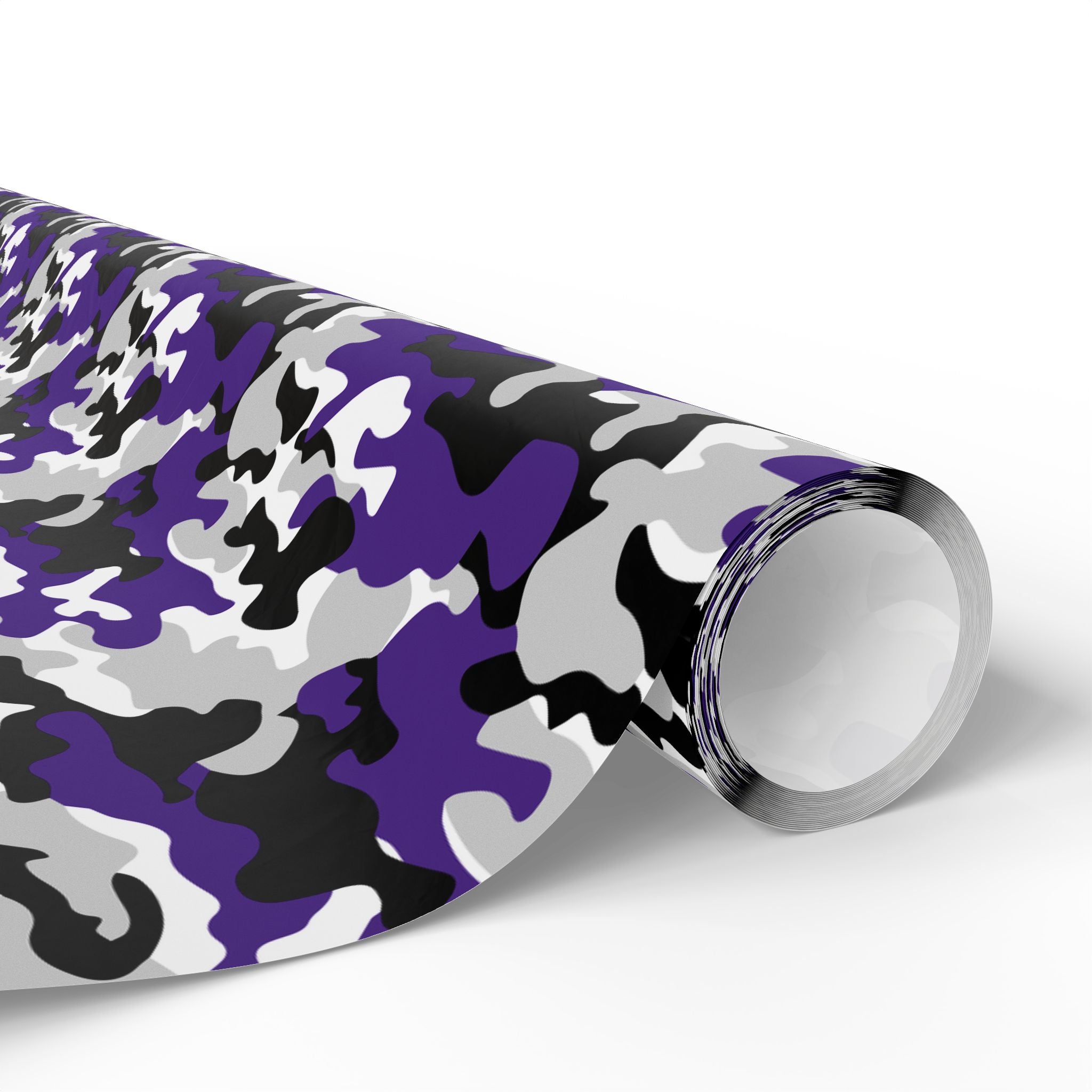 Northwestern Wildcats Inspired Camoflauge Wrapping Paper - Holiday Gift Wrapping Paper Roll