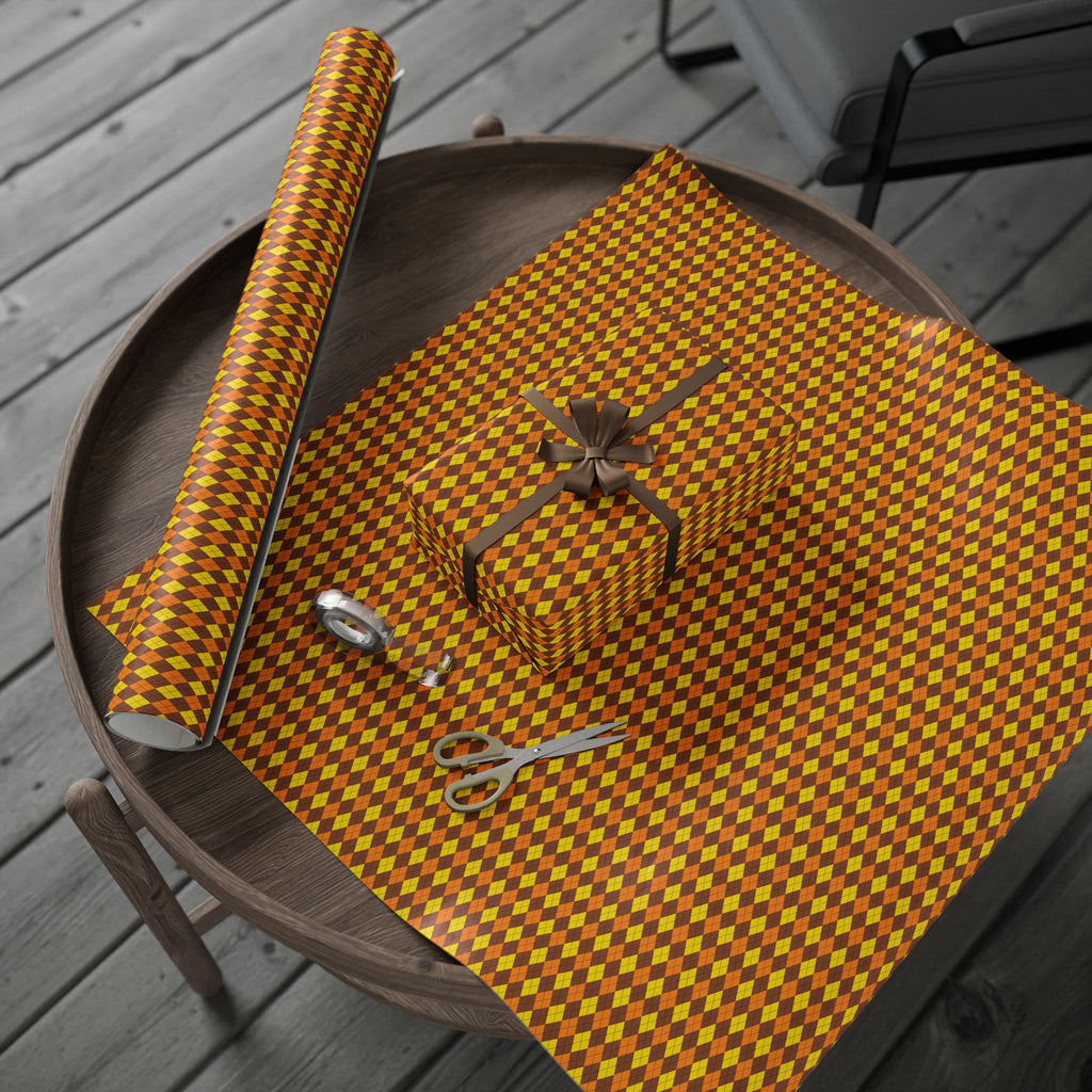 Argyle Design 012 Wrapping Paper - Holiday Gift Wrapping Paper Roll